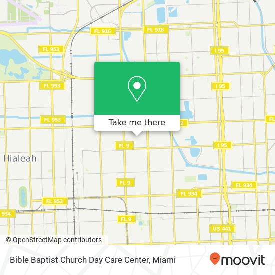 Mapa de Bible Baptist Church Day Care Center