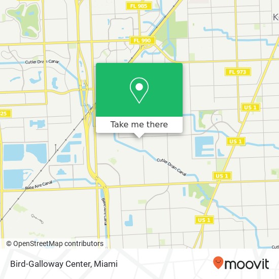 Bird-Galloway Center map