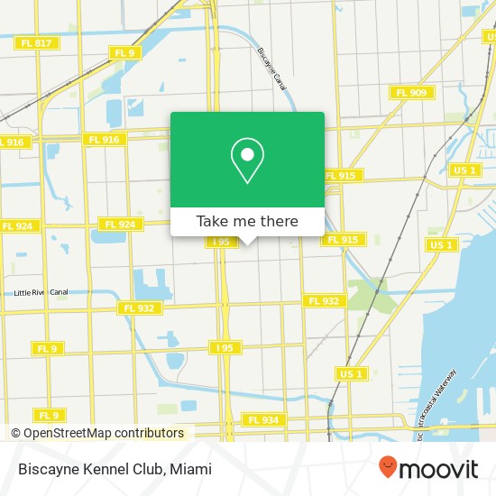 Biscayne Kennel Club map