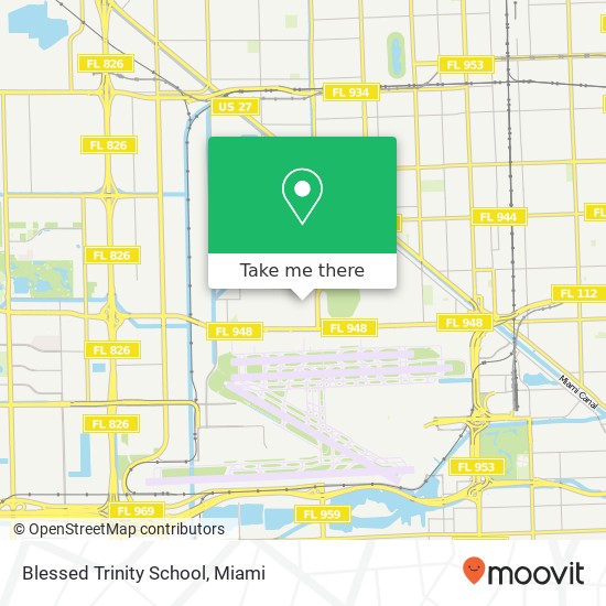 Blessed Trinity School map