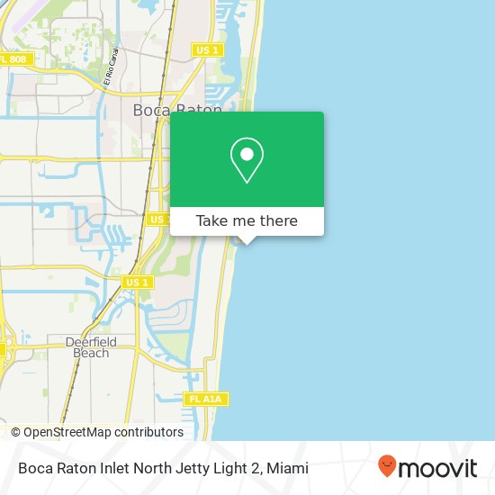Boca Raton Inlet North Jetty Light 2 map