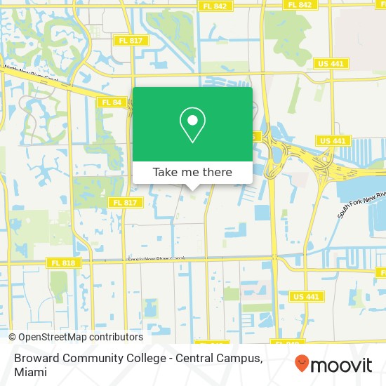 Mapa de Broward Community College - Central Campus