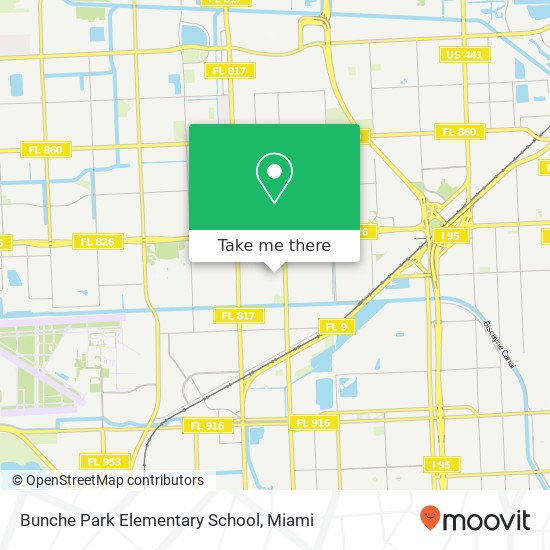 Mapa de Bunche Park Elementary School