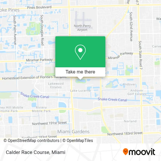 Calder Race Course map