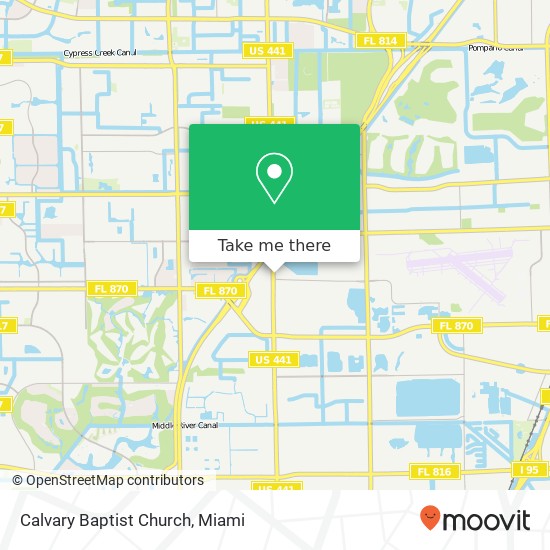 Calvary Baptist Church map