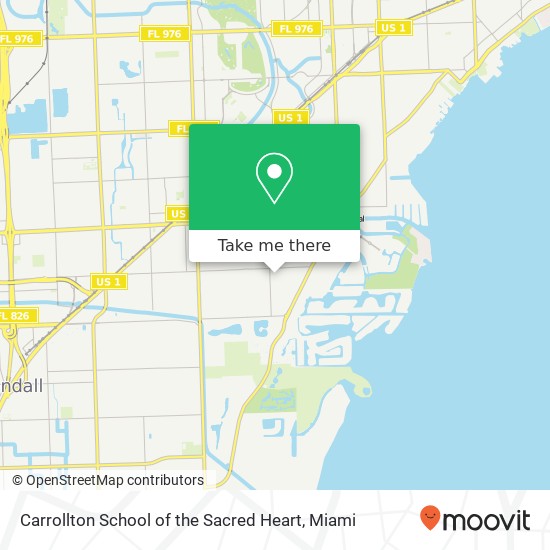 Carrollton School of the Sacred Heart map