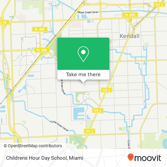 Childrens Hour Day School map
