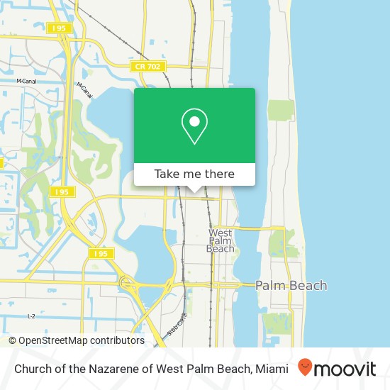 Mapa de Church of the Nazarene of West Palm Beach