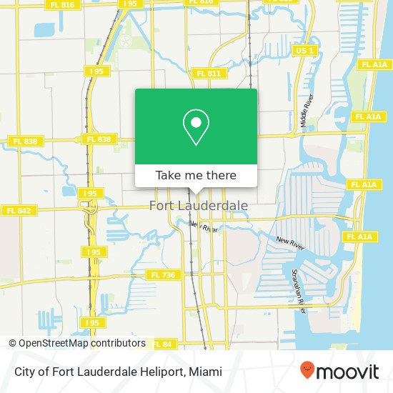 City of Fort Lauderdale Heliport map