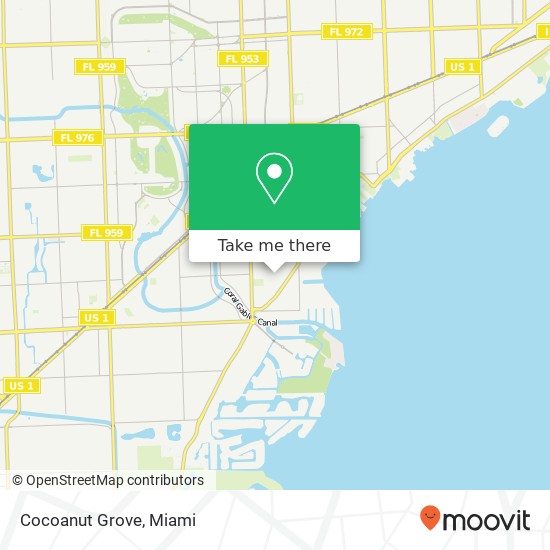Cocoanut Grove map