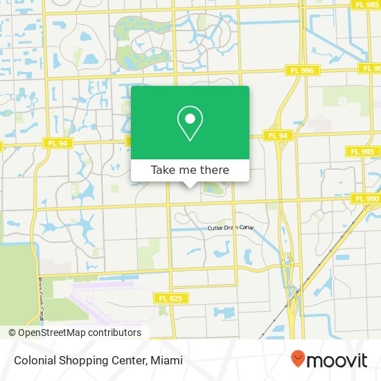 Colonial Shopping Center map