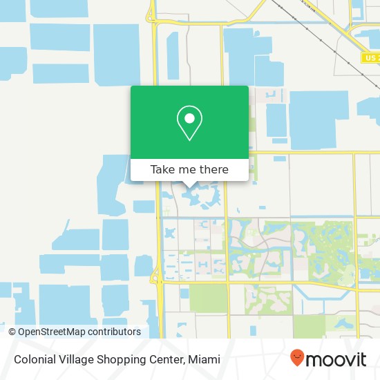 Colonial Village Shopping Center map