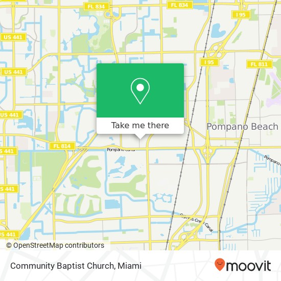 Community Baptist Church map
