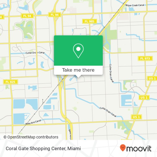 Mapa de Coral Gate Shopping Center