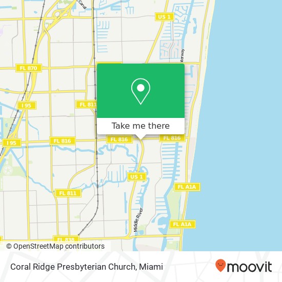 Coral Ridge Presbyterian Church map