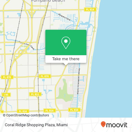 Mapa de Coral Ridge Shopping Plaza