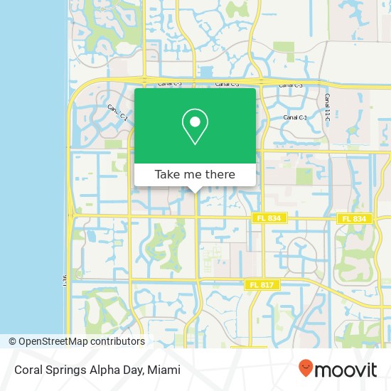 Coral Springs Alpha Day map