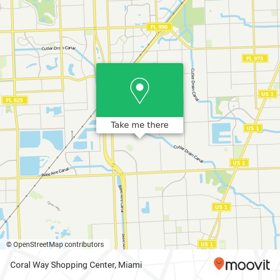 Coral Way Shopping Center map