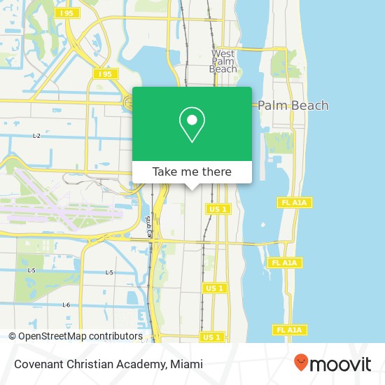 Mapa de Covenant Christian Academy