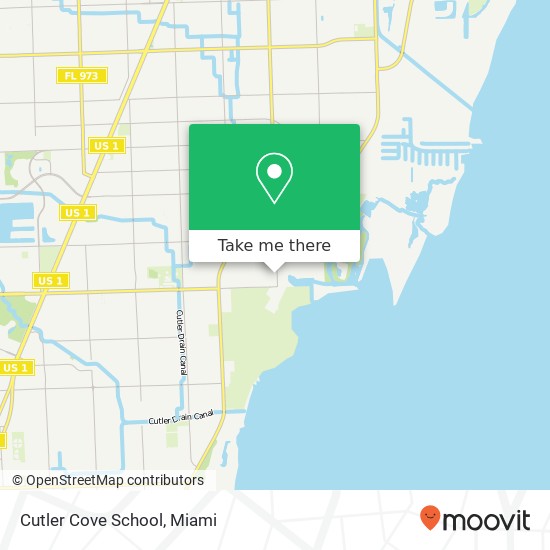 Cutler Cove School map