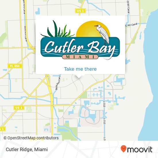 Cutler Ridge map