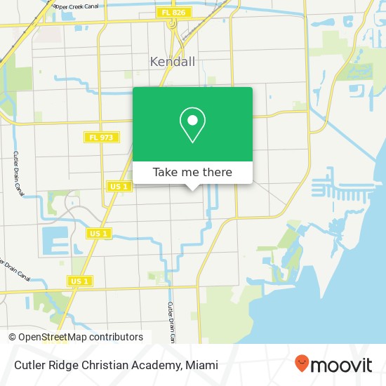 Mapa de Cutler Ridge Christian Academy