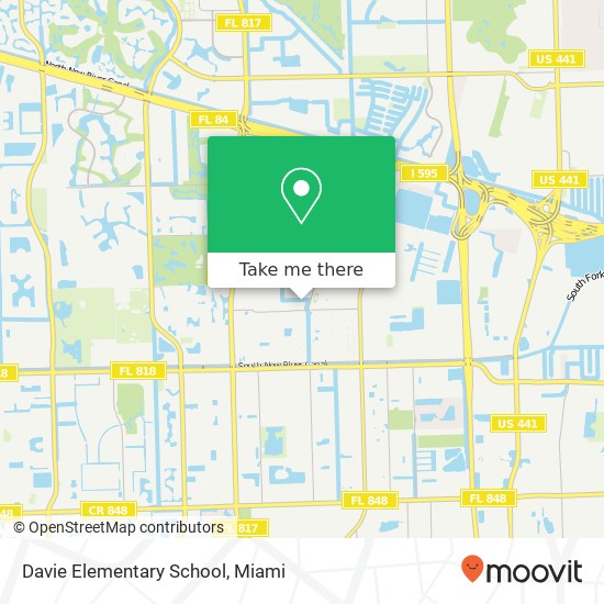 Davie Elementary School map