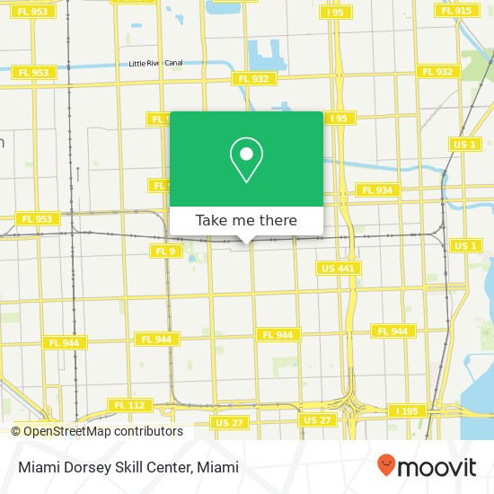 Miami Dorsey Skill Center map