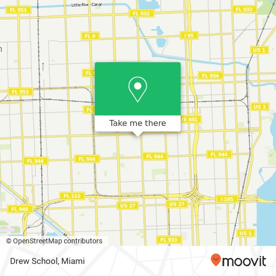 Mapa de Drew School