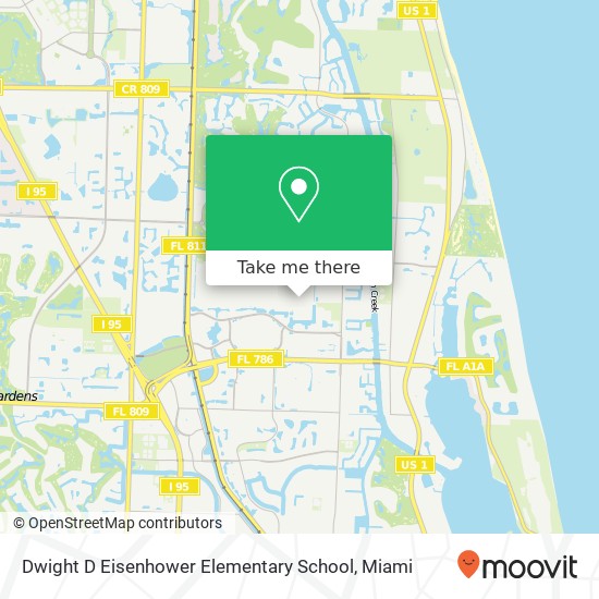 Dwight D Eisenhower Elementary School map