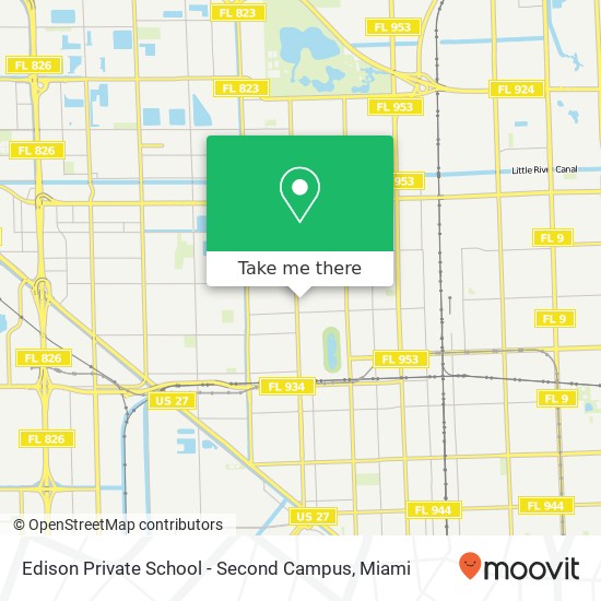 Edison Private School - Second Campus map