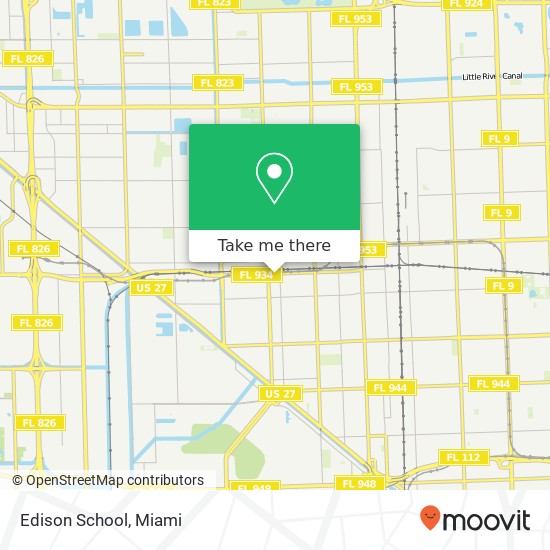 Mapa de Edison School