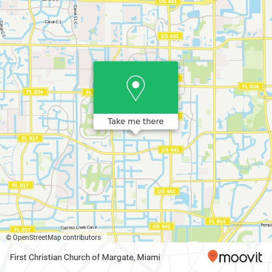 First Christian Church of Margate map