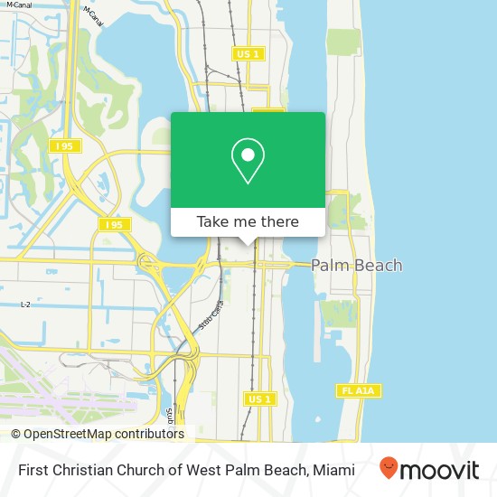 Mapa de First Christian Church of West Palm Beach