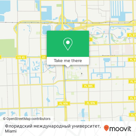 Флоридский международный университет map