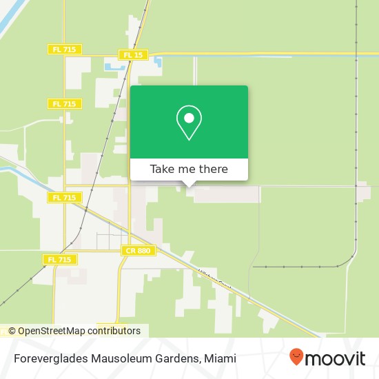 Mapa de Foreverglades Mausoleum Gardens