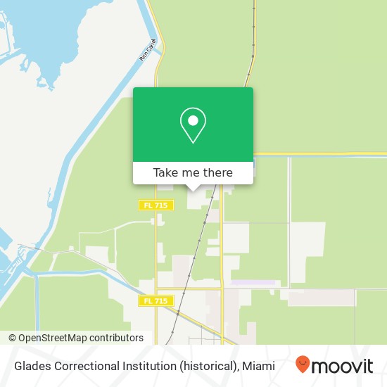 Glades Correctional Institution (historical) map