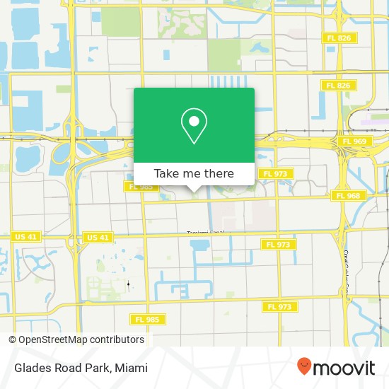 Glades Road Park map