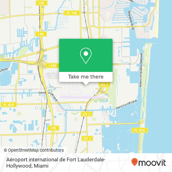 Aéroport international de Fort Lauderdale-Hollywood map