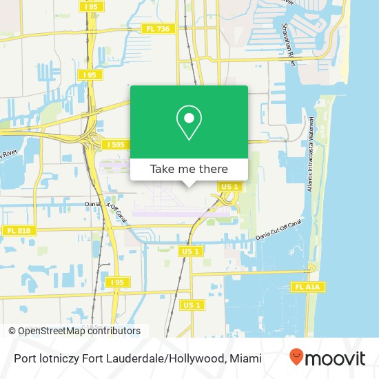 Port lotniczy Fort Lauderdale / Hollywood map