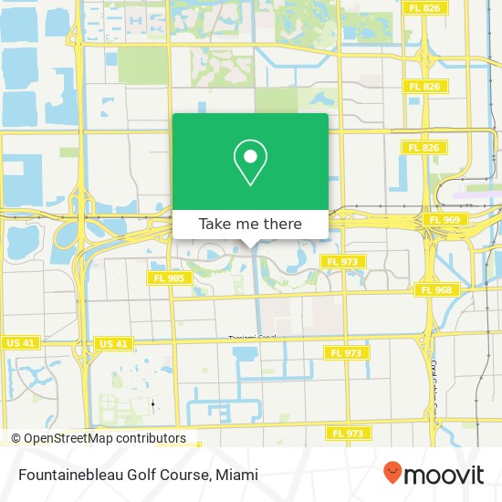 Mapa de Fountainebleau Golf Course