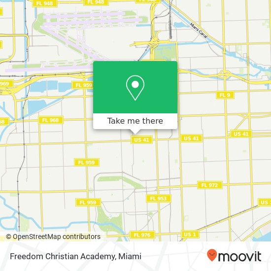 Mapa de Freedom Christian Academy