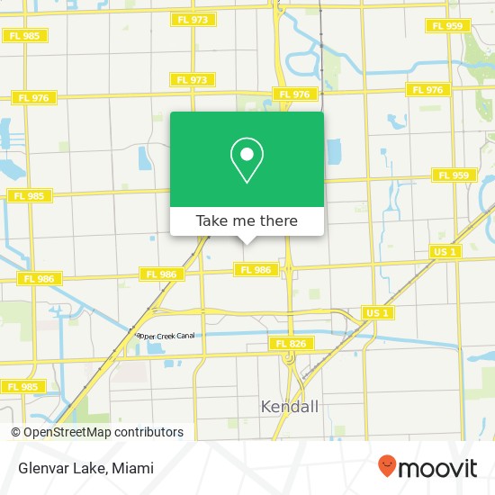Glenvar Lake map