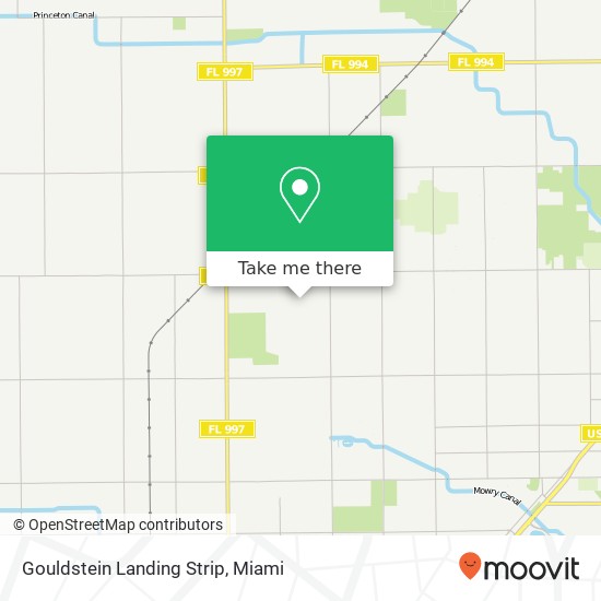 Gouldstein Landing Strip map