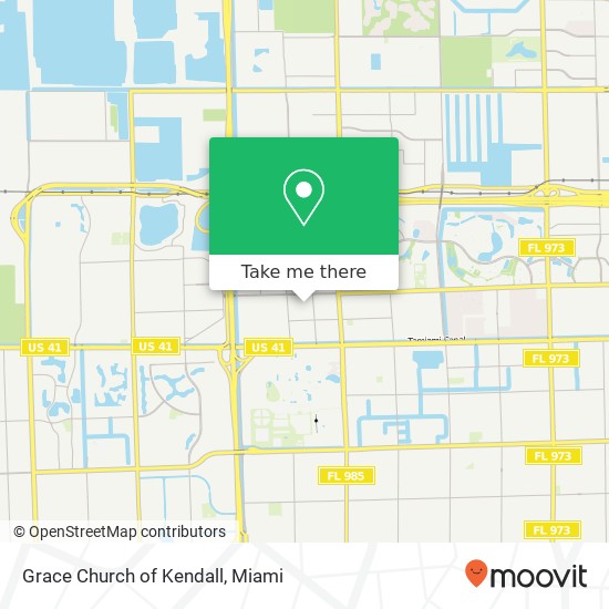 Grace Church of Kendall map