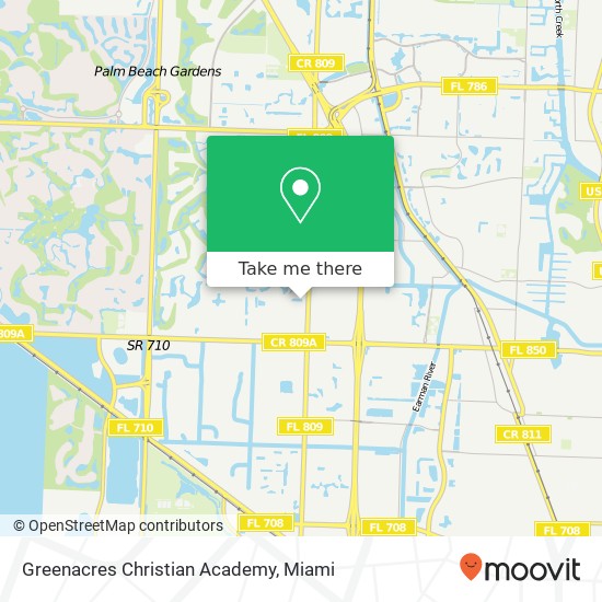 Greenacres Christian Academy map