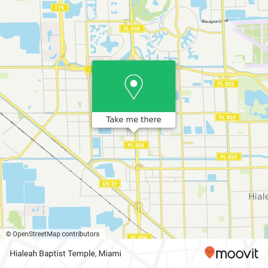 Hialeah Baptist Temple map