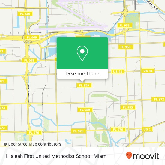 Mapa de Hialeah First United Methodist School