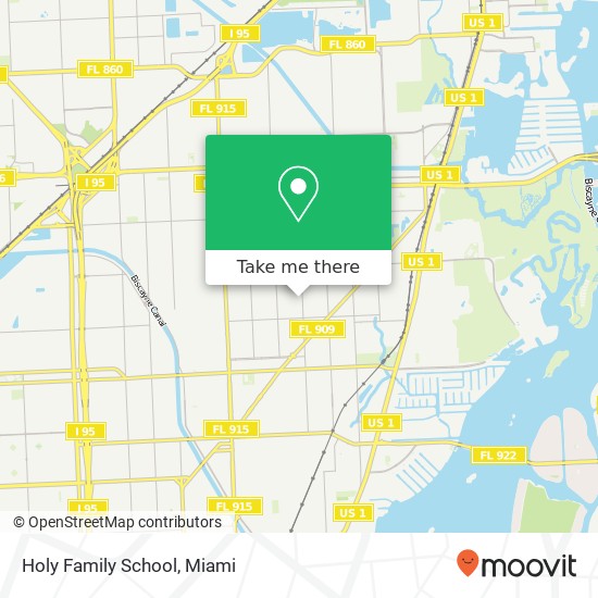 Holy Family School map