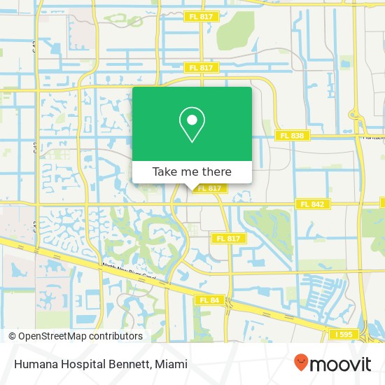 Humana Hospital Bennett map